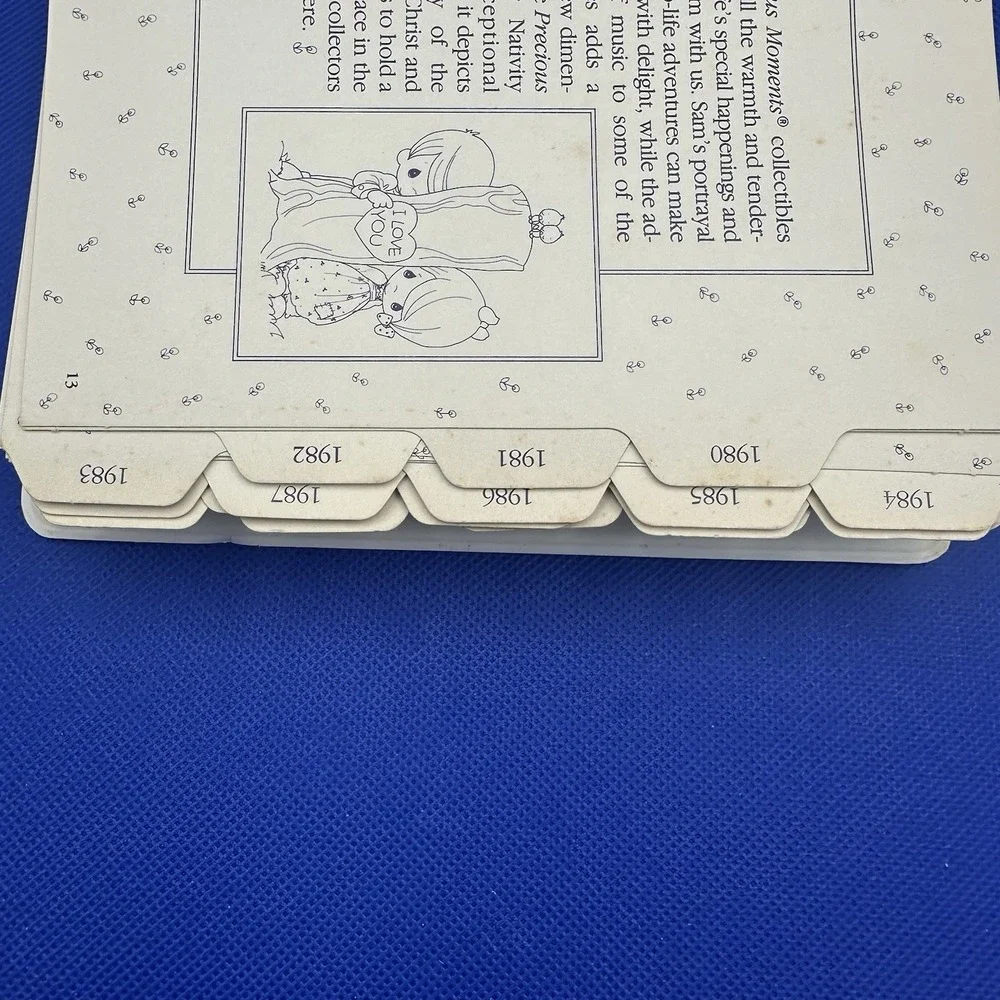VTG Precious Moments Enesco Collector's Club Gift Registry Binder 1970-1994 Tabs